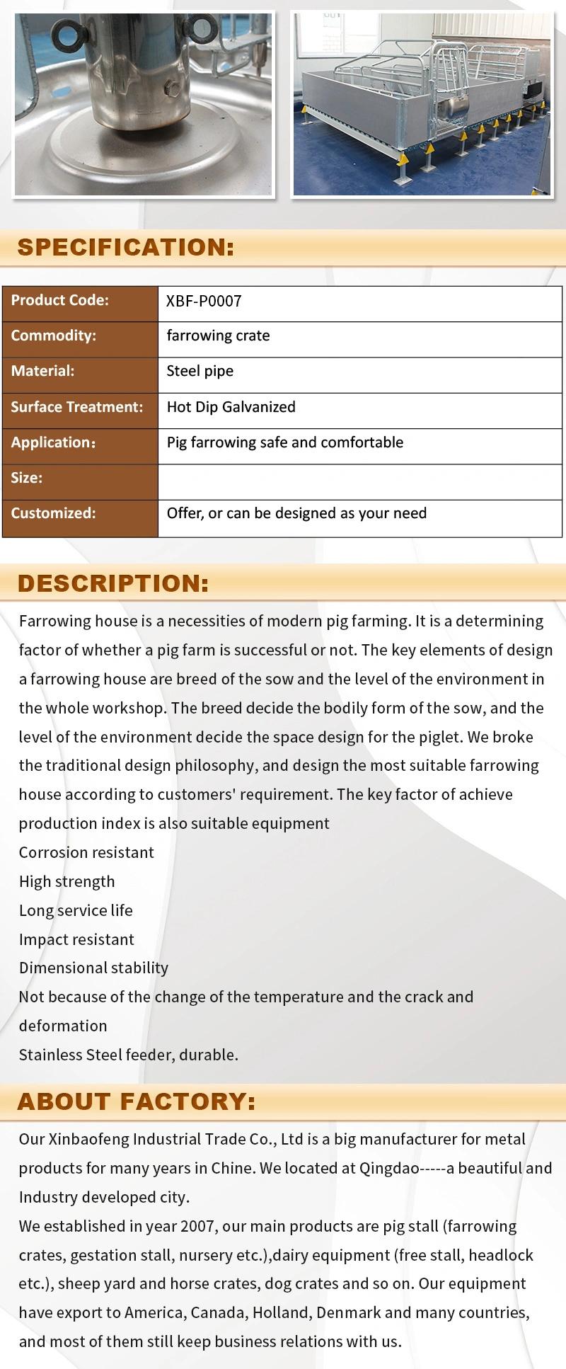 Factory Supply Farrowing Crates Farrowing Crates Pig Equipment Pig Farrowing Crates Sow Farrowing Pen