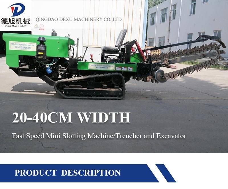 Best Quality Hard Ground Working Asphalt Trencher with Bullet Teeth
