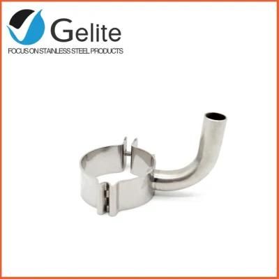 Sanitary Stainless Steel Elbow Milk Inlet Clamp for Milk Machinery