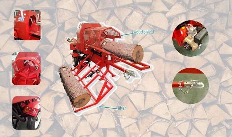 New Series 15HP Lifan Firewood Processor with Hydraulic Lifter