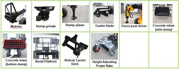 Earth Moving Equipment Mini Digger for Excavators Backhoe Loader Attachment