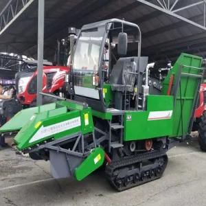 2 Rows Farming Machinery Tractor Mini Corn Combine Harvester