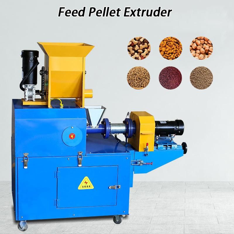 Automatic Dry Animal Pet Dog Cat Floating Sinking Fish Feed Pellet Production Snack Food Processing Making Extrusion Extruder Machine