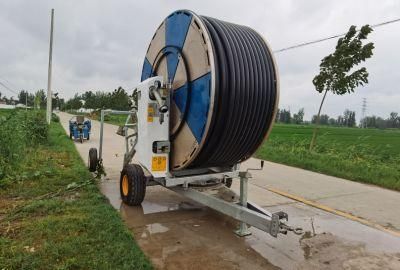 Hose Reel Irrigation System with Big Rain Gun Sprinkler