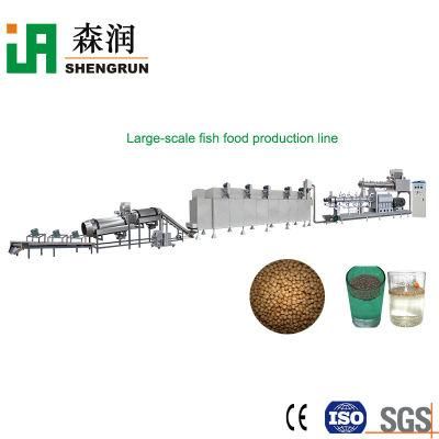 Double Screw Floating Fish Feed Production Extruder Line Fish Food Machine