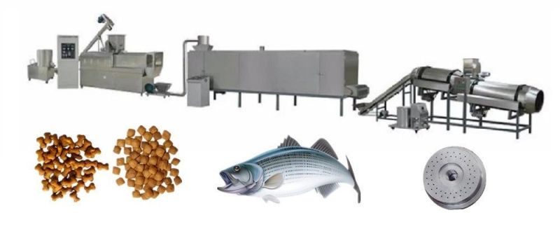 Industrial Aquatic Feed Production Line Fish Feed Exttruder Sink Floating Fish Food Machine