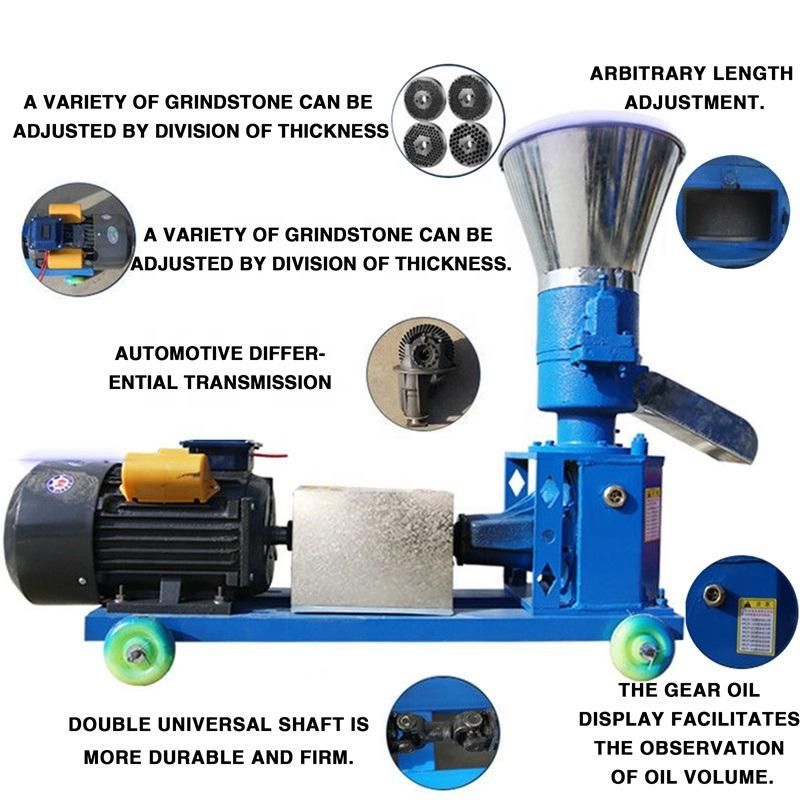 Animal Feed Biomass Wood Ring Die Flat Die Pellet Making Pellet Mill Press Machine