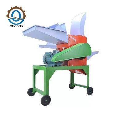 Mini Chuff Straw Crusher Poultry Animal Cattle Feed Making Grass Shredder Silage Chopper Hay Fodder Forage Chaff Cutter Machine