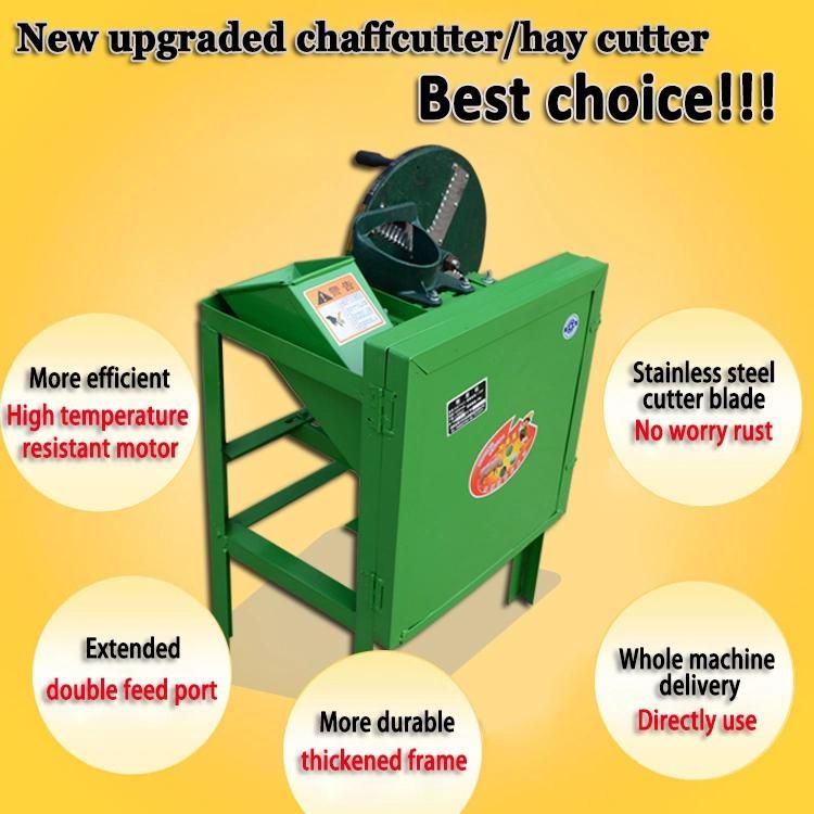 Small Cow Grass Cutting Kneading Mini Goats Chaff Cutter Rabbit Feed Blades Grinder Machine for Sale
