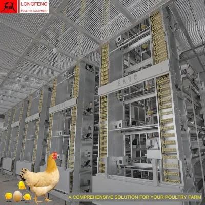 Fans and Cooling Pad Automatic Farming Equipment Egg Chicken Layer Battery Cage