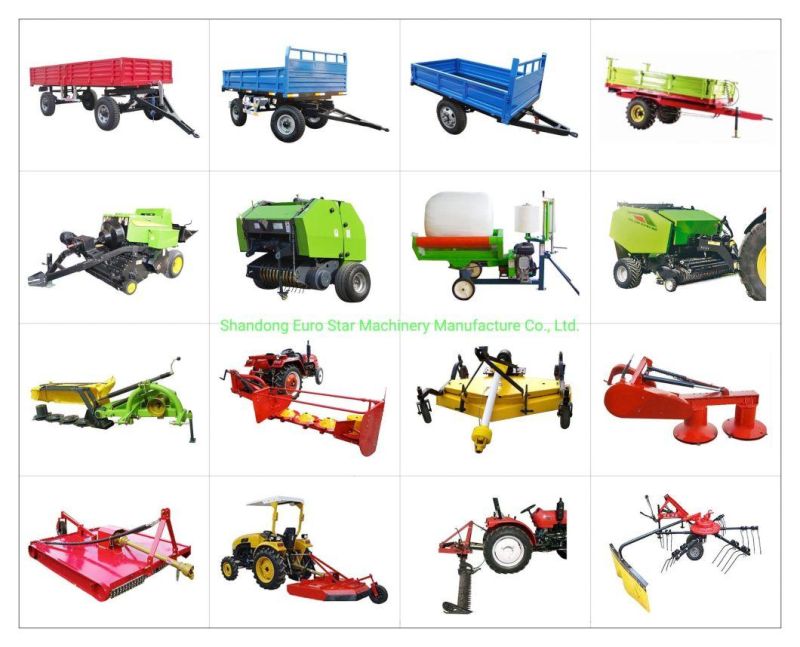 9yk8070 Round Hay Baler Mini Large Small Square Grass Silage Straw Packing Machine Baling Press Rectangular Agricultural Tractor