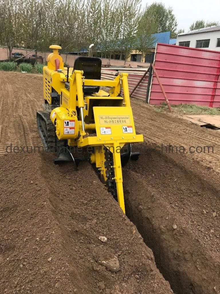 150mm Wide Chain 1kl-20 Tractor Trencher/ Small Excavator