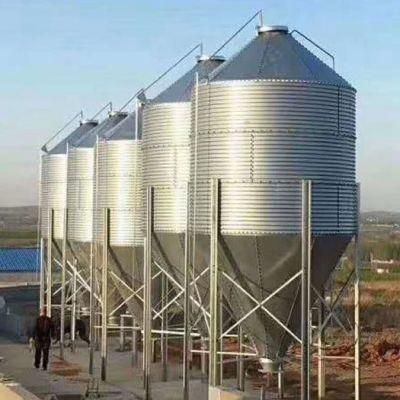 Livestock Poultry Farm Equipment Automatic Feeding System with Steel Silos