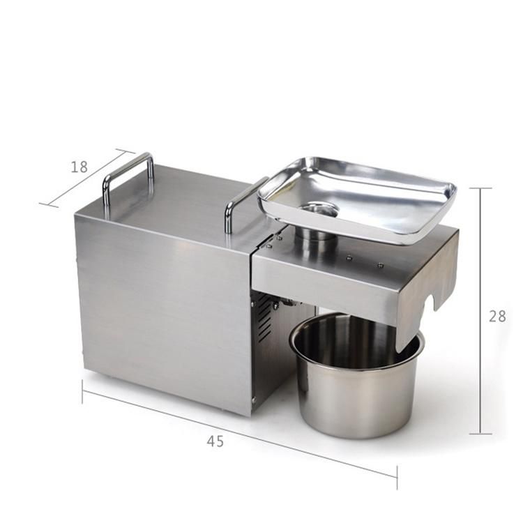 Stainless Steel Mini Oil Press Machine Sunflower Oil Extractor Vegetable Seeds Oil Press