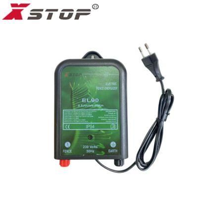 230V Mains Electric Fence Charger AC Powered Energizer Fencing Output 0.6 Joules 10km IP54