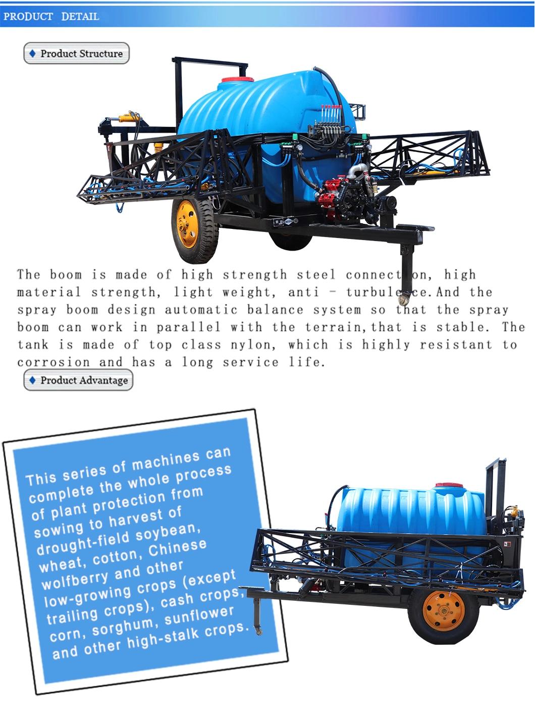 Tractor Drawn Boom Wheel Pesticide Agriculture Pump Garden Spraying Plant Motorized Sprayer