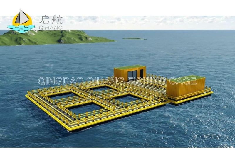 Floating Fishing Plastic Pontoon Platform in Lake Sea