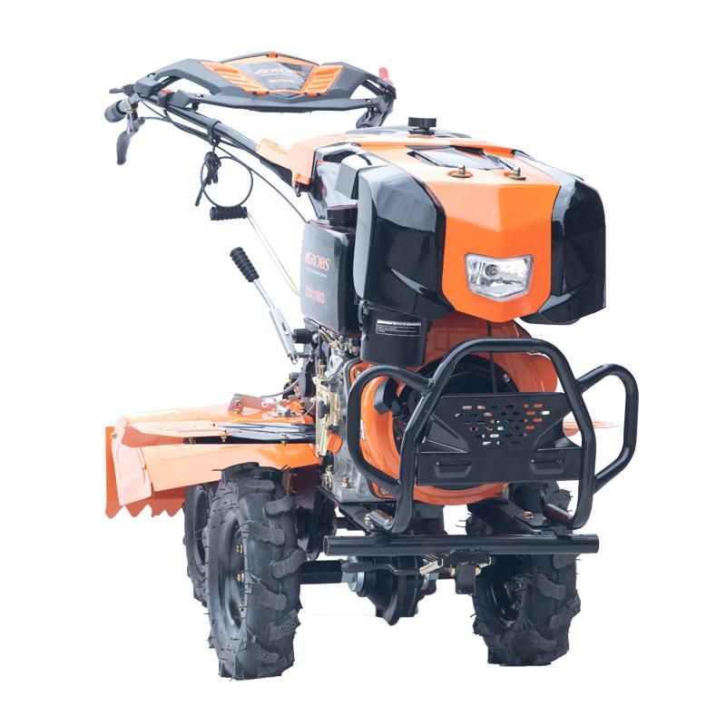 Bsx1100d Mini Agriculture Farm Tillage Machine Gasoline Engine Mini Power Tiller Hand Operated Walking Tractor Weeding Cultivator Rotary Tiller Price