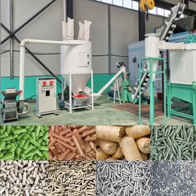 Chicken Cow Sheep Fish Animal Pellet Feed Making Mill Machine