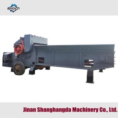 Shd High Efficiency Forestry Wood Log Waste Use Self Powered 160HP Hydraulic Mobile Wood Chipper/Wood Shredder/Crusher