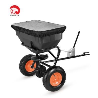 Gardening 125lb Trailer Tow Behind ATV Fertilizer Spreader