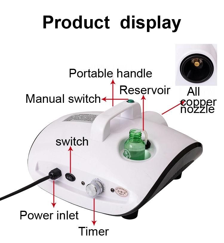 Commercial Disinfect Fogger, 900W Electric Smoke Fogging Mist Cold Machine for Car/Home/Office