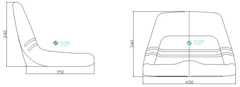Durable Agricultural Farm Tools High Back Lawn Mower Seat