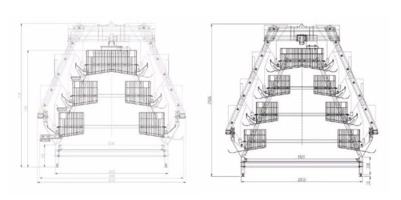 Automatic Feeding A Type Layer Cage