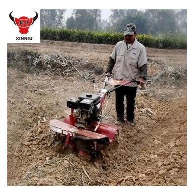 Red Gasoline 7HP 9HP Semi Hanging Farm Machine Cultivator