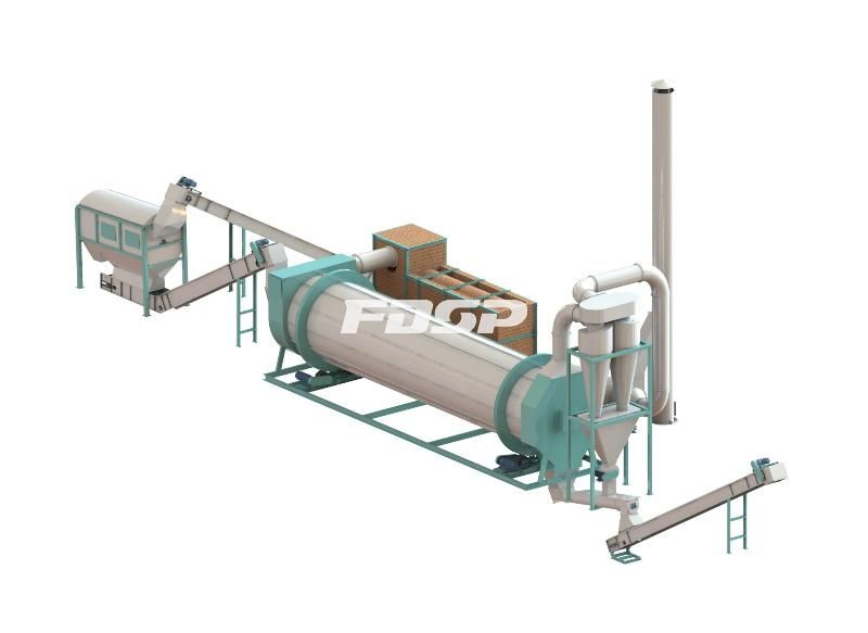 4-5 T/H Urban Living Waste Organic Fertilizer Pellet Production Line for Sale