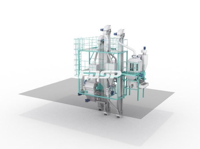 Skjz1800 Small Output Poultry Pellet Feed Machine Plant