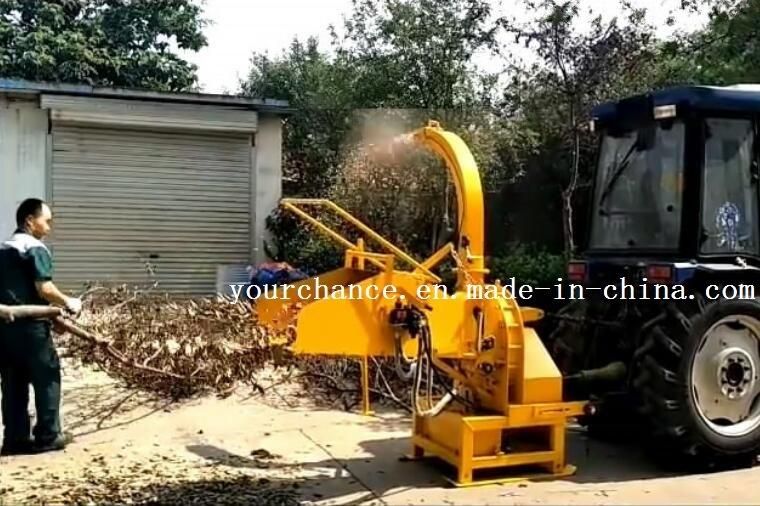 Greece Hot Sale Wc-6h 20-50HP Tractor Hitch 6 Inch Hydraulic Wood Chipper Shredder Crusher with Ce Certificate