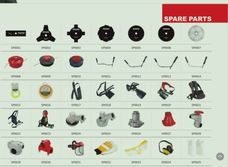 2 Stroke Gasoline 62cc Wheel Brush Cutter