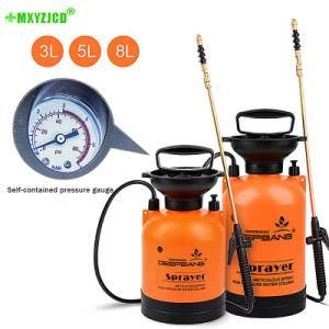 Garden Pressure Sprayer Irrigation Flower Plant Comes with Pressure Gauge Watering Can Pesticide Fertilizer Spray Tool