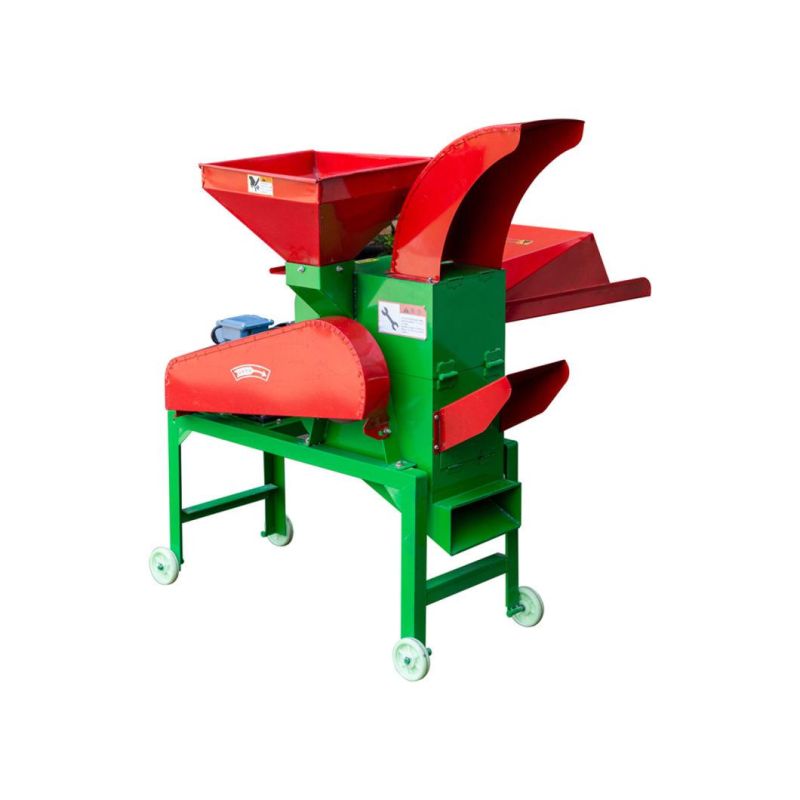 Hot Sale Mini Multifunctional Silage Chaff Cutter Straw Crusher Forage Hay Cutter for Feed Processing Corn Grinder