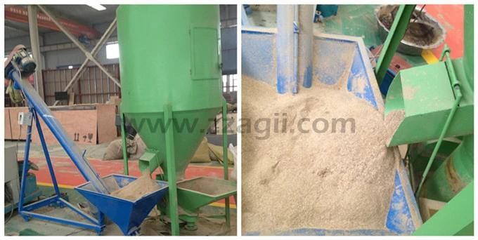 500kg Small Scale Animal Feed Pellet Plant Poultry Feed Mixer