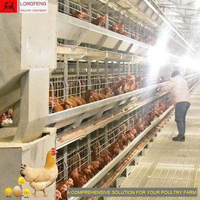 Automatic Feeding/Drinking/Egg Collecting Battery Poultry Farm Layer Chicken Cage for Chicken Coop