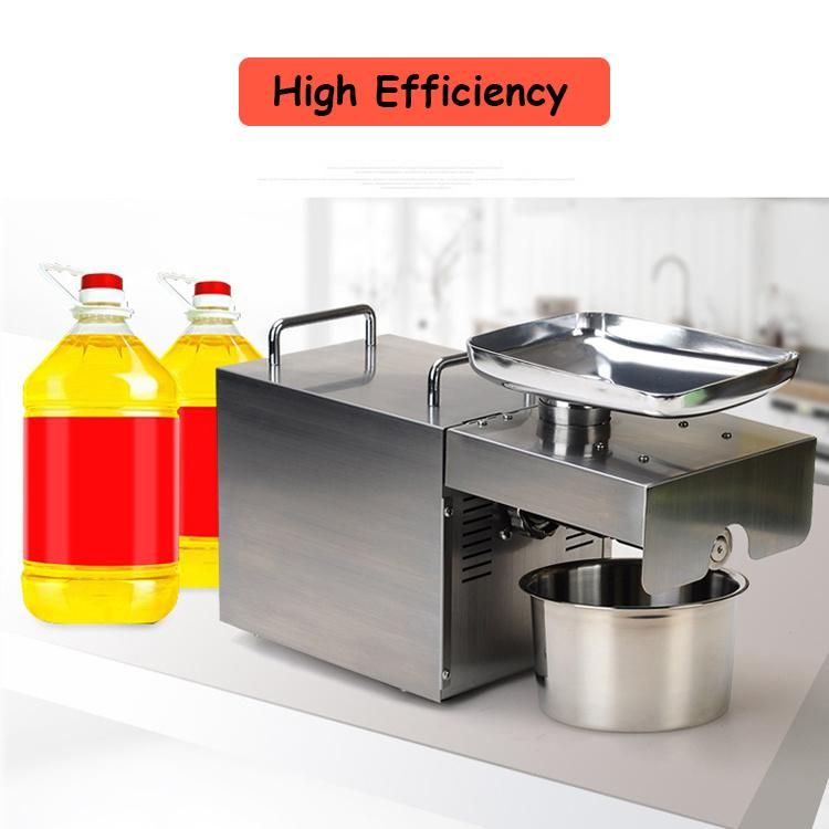 Stainless Steel Mini Oil Press Machine Sunflower Oil Extractor Vegetable Seeds Oil Press