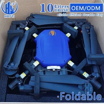 Rtk 10L Foldable Fumigation T10 3 Filter Agricultural Sprayer Drone with Fpv