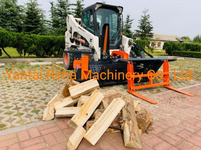 Wood Processing Machinery Skid Steer Attachment Wood Splitter Firewood Processor
