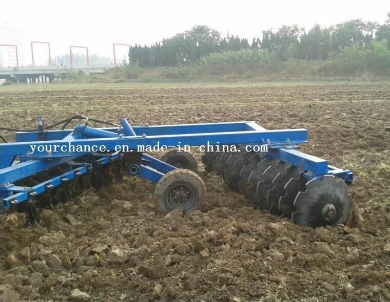 Agricutural Tool 1bzd-3.3 100-120HP Tractor Trailed 3.3m Width 28 Discs Hydraulic Opposed Heavy Duty Disc Harrow