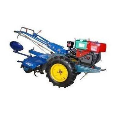 Field tractor with rotary tiller