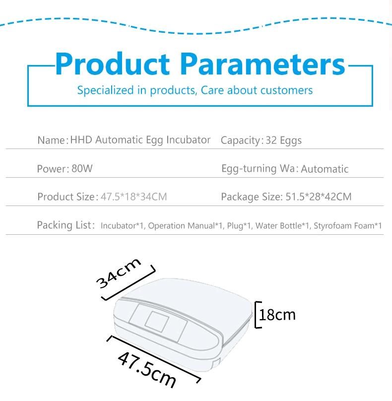 Factory Price Automatic Humidity Display G32A Incubator Chicken