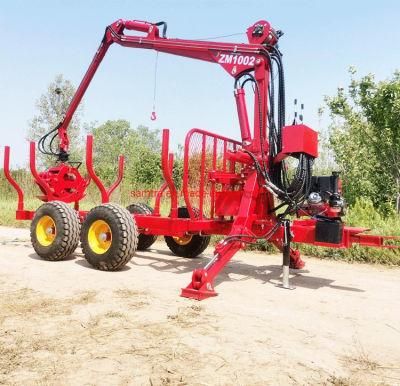 Tractor Trailer Log Crane Trailer