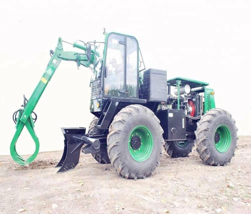 Small Three Wheel Logger Sugar Cane Grabber Loader