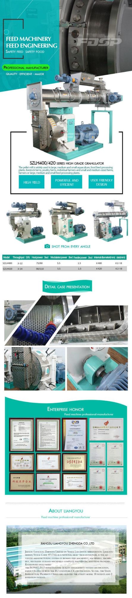 Livestock and Poultry Animal Feed Pellet Mill, Feed Machinery