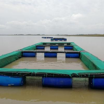 HDPE Pond Aquaculture Floating Fish Farm in Zambia