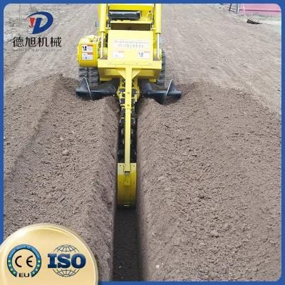 Multifunctional Agriculture Mini Skid Steer Crawler Loader with Trencher Attachment