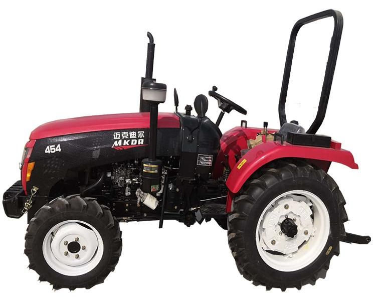 Red Color 4 Wheel China 304 404 504 Compact Farm Mini Garden Agricultural Tractors
