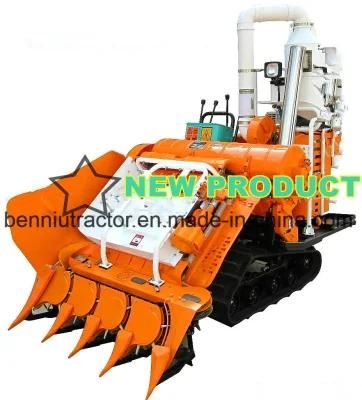 Mini Harvester---Semi-Feeding Caterpillar Self-Propelled Rice Combine Harvester